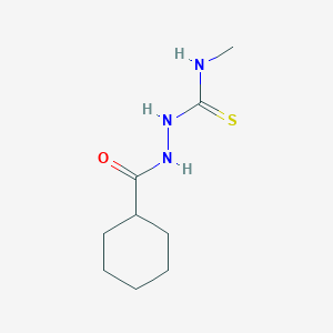 molecular formula C9H17N3OS B6071058 2-(cyclohexylcarbonyl)-N-methylhydrazinecarbothioamide 