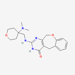 2-({[4-(dimethylamino)tetrahydro-2H-pyran-4-yl]methyl}amino)-5,11-dihydro[1]benzoxepino[3,4-d]pyrimidin-4(3H)-one