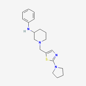 N-phenyl-1-{[2-(1-pyrrolidinyl)-1,3-thiazol-5-yl]methyl}-3-piperidinamine
