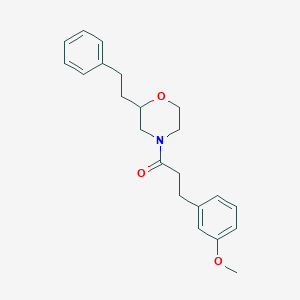 4-[3-(3-methoxyphenyl)propanoyl]-2-(2-phenylethyl)morpholine