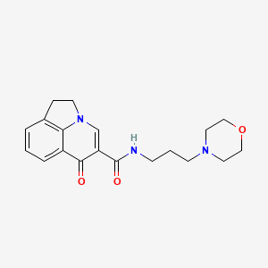 N-[3-(4-morpholinyl)propyl]-6-oxo-1,2-dihydro-6H-pyrrolo[3,2,1-ij]quinoline-5-carboxamide