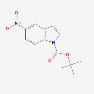 molecular formula C13H14N2O4 B060712 叔丁基-5-硝基-1H-吲哚-1-羧酸酯 CAS No. 166104-19-4