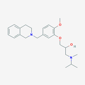 1-[5-(3,4-dihydro-2(1H)-isoquinolinylmethyl)-2-methoxyphenoxy]-3-[isopropyl(methyl)amino]-2-propanol