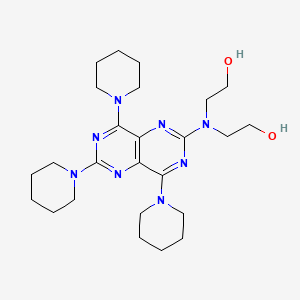 molecular formula C25H40N8O2 B607129 Dipyridamole tripiperidine CAS No. 16982-40-4