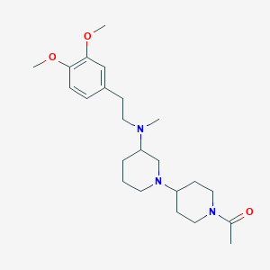 molecular formula C23H37N3O3 B6071300 1'-acetyl-N-[2-(3,4-dimethoxyphenyl)ethyl]-N-methyl-1,4'-bipiperidin-3-amine 