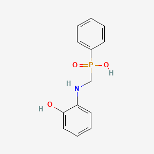 molecular formula C13H14NO3P B6071317 {[(2-hydroxyphenyl)amino]methyl}phenylphosphinic acid 