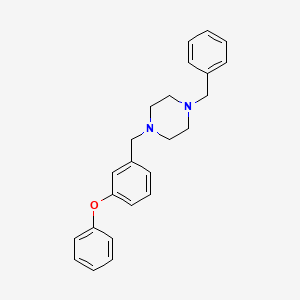 molecular formula C24H26N2O B6071339 1-benzyl-4-(3-phenoxybenzyl)piperazine 