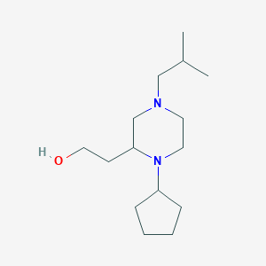 2-(1-cyclopentyl-4-isobutyl-2-piperazinyl)ethanol