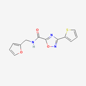 N-(2-furylmethyl)-3-(2-thienyl)-1,2,4-oxadiazole-5-carboxamide