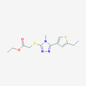 ethyl {[5-(5-ethyl-3-thienyl)-4-methyl-4H-1,2,4-triazol-3-yl]thio}acetate