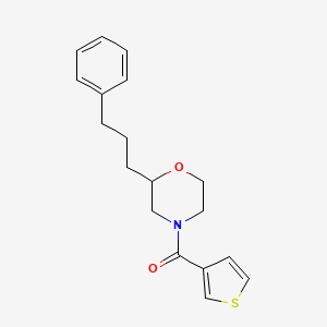 molecular formula C18H21NO2S B6071418 2-(3-phenylpropyl)-4-(3-thienylcarbonyl)morpholine 
