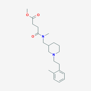 methyl 4-[methyl({1-[2-(2-methylphenyl)ethyl]-3-piperidinyl}methyl)amino]-4-oxobutanoate