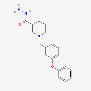 molecular formula C19H23N3O2 B6071455 1-(3-phenoxybenzyl)-3-piperidinecarbohydrazide 