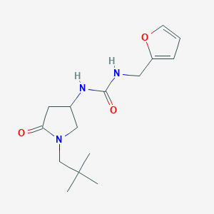 N-[1-(2,2-dimethylpropyl)-5-oxo-3-pyrrolidinyl]-N'-(2-furylmethyl)urea