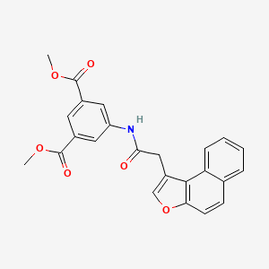 molecular formula C24H19NO6 B6071477 dimethyl 5-[(naphtho[2,1-b]furan-1-ylacetyl)amino]isophthalate 