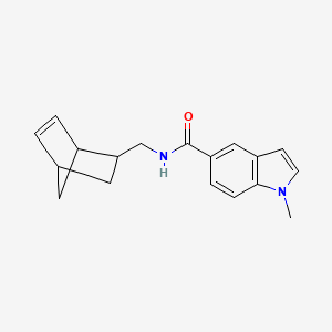 molecular formula C18H20N2O B6071509 N-(bicyclo[2.2.1]hept-5-en-2-ylmethyl)-1-methyl-1H-indole-5-carboxamide 