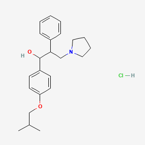molecular formula C23H32ClNO2 B6071541 1-(4-isobutoxyphenyl)-2-phenyl-3-(1-pyrrolidinyl)-1-propanol hydrochloride 
