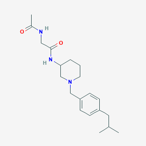 N~2~-acetyl-N~1~-[1-(4-isobutylbenzyl)-3-piperidinyl]glycinamide