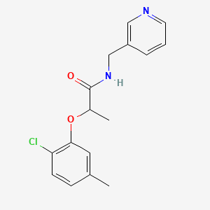 molecular formula C16H17ClN2O2 B6071589 2-(2-chloro-5-methylphenoxy)-N-(3-pyridinylmethyl)propanamide 