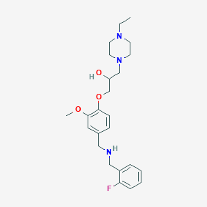 1-(4-ethyl-1-piperazinyl)-3-(4-{[(2-fluorobenzyl)amino]methyl}-2-methoxyphenoxy)-2-propanol