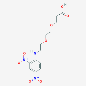 molecular formula C13H17N3O8 B607165 DNP-PEG2-酸 CAS No. 1353011-89-8