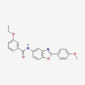 molecular formula C23H20N2O4 B6071673 3-ethoxy-N-[2-(4-methoxyphenyl)-1,3-benzoxazol-5-yl]benzamide 