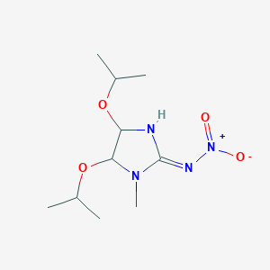 molecular formula C10H20N4O4 B6071680 4,5-diisopropoxy-1-methyl-N-nitro-2-imidazolidinimine 