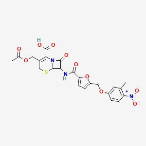molecular formula C23H21N3O10S B6071682 3-[(acetyloxy)methyl]-7-({5-[(3-methyl-4-nitrophenoxy)methyl]-2-furoyl}amino)-8-oxo-5-thia-1-azabicyclo[4.2.0]oct-2-ene-2-carboxylic acid 