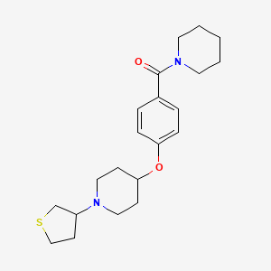 4-[4-(1-piperidinylcarbonyl)phenoxy]-1-(tetrahydro-3-thienyl)piperidine