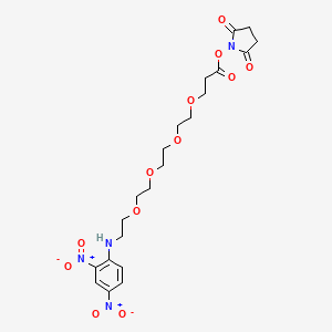 molecular formula C21H28N4O12 B607170 DNP-PEG4-NHS酯 CAS No. 858126-78-0