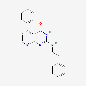 molecular formula C21H18N4O B6071702 5-phenyl-2-[(2-phenylethyl)amino]pyrido[2,3-d]pyrimidin-4(3H)-one 