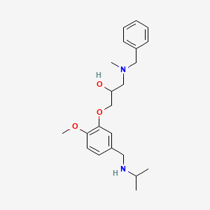 molecular formula C22H32N2O3 B6071819 1-[benzyl(methyl)amino]-3-{5-[(isopropylamino)methyl]-2-methoxyphenoxy}-2-propanol 