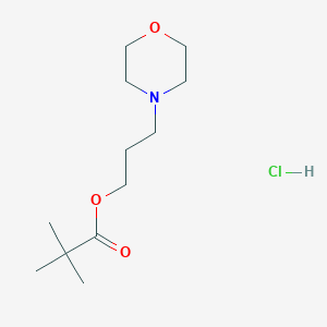 molecular formula C12H24ClNO3 B6071828 3-(4-morpholinyl)propyl 2,2-dimethylpropanoate hydrochloride 