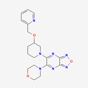 5-(4-morpholinyl)-6-[3-(2-pyridinylmethoxy)-1-piperidinyl][1,2,5]oxadiazolo[3,4-b]pyrazine