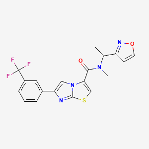 N-[1-(3-isoxazolyl)ethyl]-N-methyl-6-[3-(trifluoromethyl)phenyl]imidazo[2,1-b][1,3]thiazole-3-carboxamide