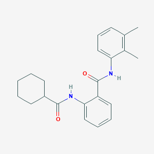 molecular formula C22H26N2O2 B6071872 2-[(cyclohexylcarbonyl)amino]-N-(2,3-dimethylphenyl)benzamide 