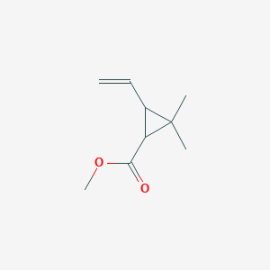 molecular formula C9H14O2 B060720 Methyl 3-ethenyl-2,2-dimethylcyclopropane-1-carboxylate CAS No. 191998-91-1