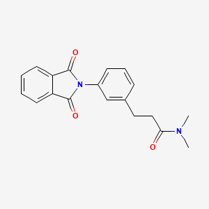 molecular formula C19H18N2O3 B6072008 3-[3-(1,3-dioxo-1,3-dihydro-2H-isoindol-2-yl)phenyl]-N,N-dimethylpropanamide 