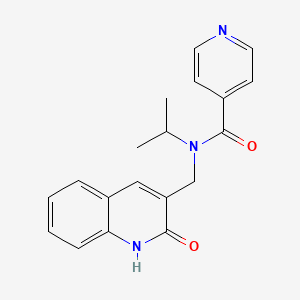 molecular formula C19H19N3O2 B6072011 N-[(2-hydroxy-3-quinolinyl)methyl]-N-isopropylisonicotinamide 
