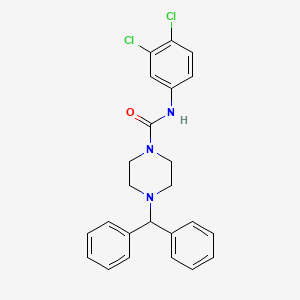 N-(3,4-dichlorophenyl)-4-(diphenylmethyl)-1-piperazinecarboxamide