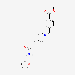 methyl 4-[(4-{3-oxo-3-[(tetrahydro-2-furanylmethyl)amino]propyl}-1-piperidinyl)methyl]benzoate