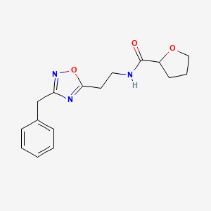 molecular formula C16H19N3O3 B6072159 N-[2-(3-benzyl-1,2,4-oxadiazol-5-yl)ethyl]tetrahydro-2-furancarboxamide 