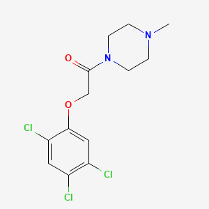 molecular formula C13H15Cl3N2O2 B6072211 1-methyl-4-[(2,4,5-trichlorophenoxy)acetyl]piperazine 