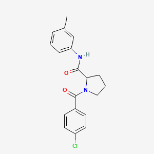 1-(4-chlorobenzoyl)-N-(3-methylphenyl)prolinamide