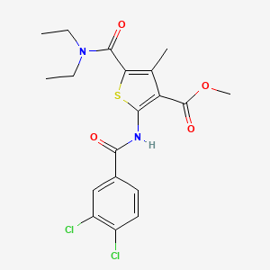 methyl 2-[(3,4-dichlorobenzoyl)amino]-5-[(diethylamino)carbonyl]-4-methyl-3-thiophenecarboxylate