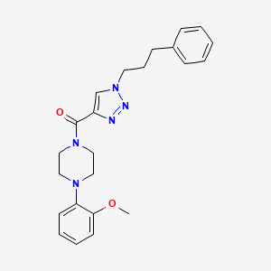 1-(2-methoxyphenyl)-4-{[1-(3-phenylpropyl)-1H-1,2,3-triazol-4-yl]carbonyl}piperazine