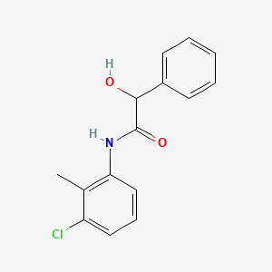 molecular formula C15H14ClNO2 B6072295 N-(3-chloro-2-methylphenyl)-2-hydroxy-2-phenylacetamide 