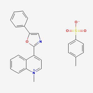 molecular formula C26H22N2O4S B6072336 1-methyl-4-(5-phenyl-1,3-oxazol-2-yl)quinolinium 4-methylbenzenesulfonate 