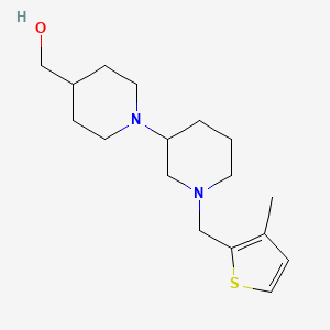 molecular formula C17H28N2OS B6072363 {1'-[(3-methyl-2-thienyl)methyl]-1,3'-bipiperidin-4-yl}methanol 