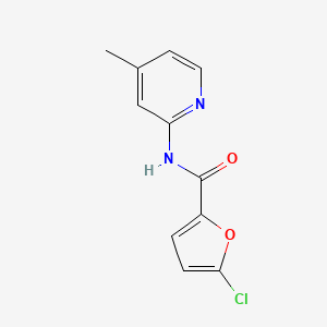 molecular formula C11H9ClN2O2 B607239 5-氯-N-(4-甲基吡啶-2-基)呋喃-2-甲酰胺 CAS No. 1043110-13-9